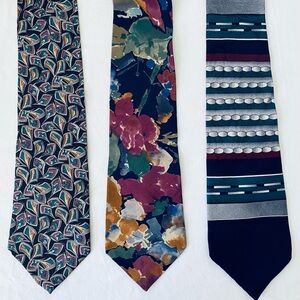 Stylish Multicolor Men's Tie Set 100%Silk